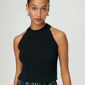 Wilfred crevier knit tank in teal